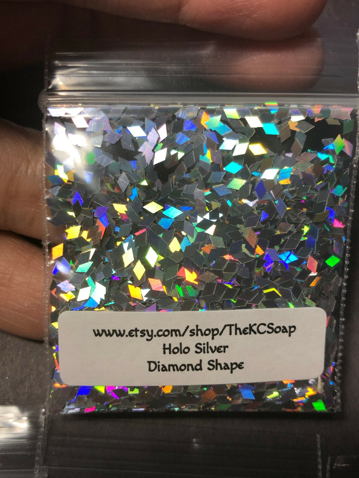 Solvent Resistant Holo Shape Glitter You Choose Color Nail Art Acrylic Gel Body