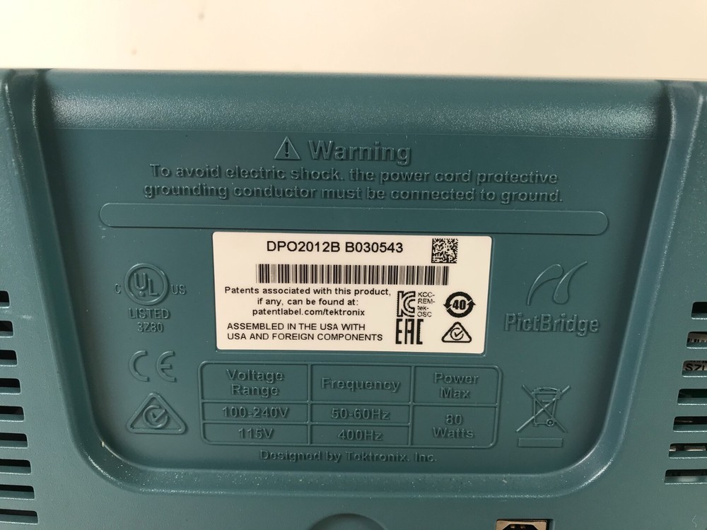 Tektronix DPO2012B Digital Phosphor Oscilloscope