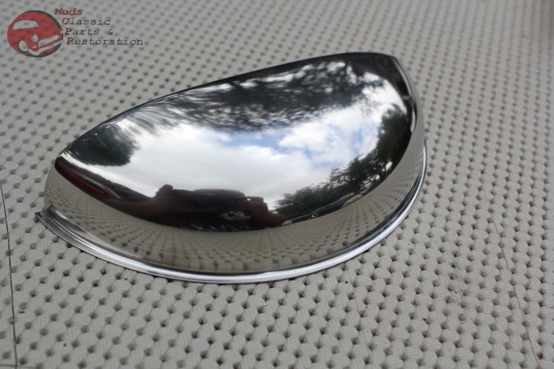 Custom Headlight Lamp Bulb Covers Shields 5" Stick Out Pop Up Raised Half Moons