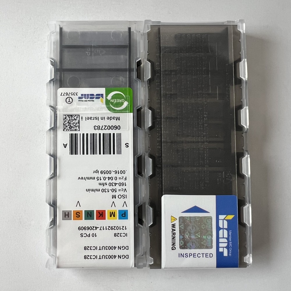 ISCAR / DGN4003UT IC328 / Industrial indexable carbide inserts 10 Pcs