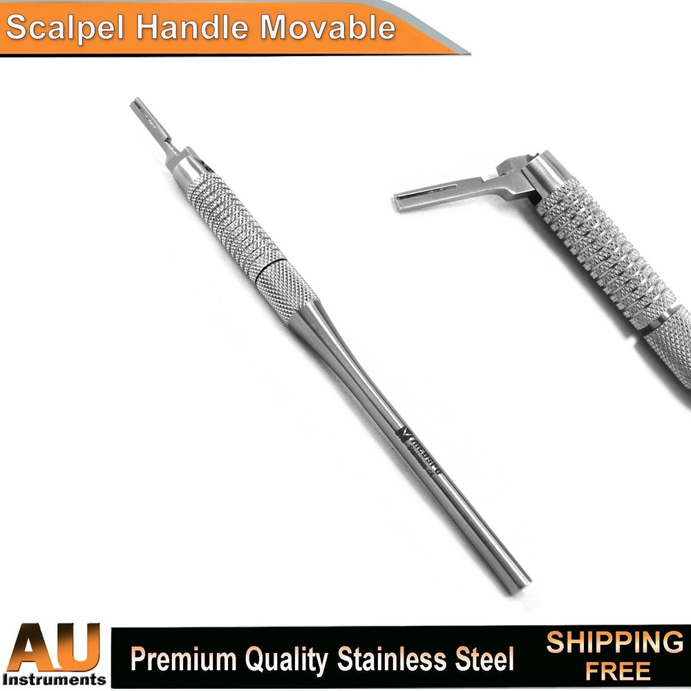 Surgical Scalpel Handle Movable Head Dissecting Rotatable Adjustable Instruments