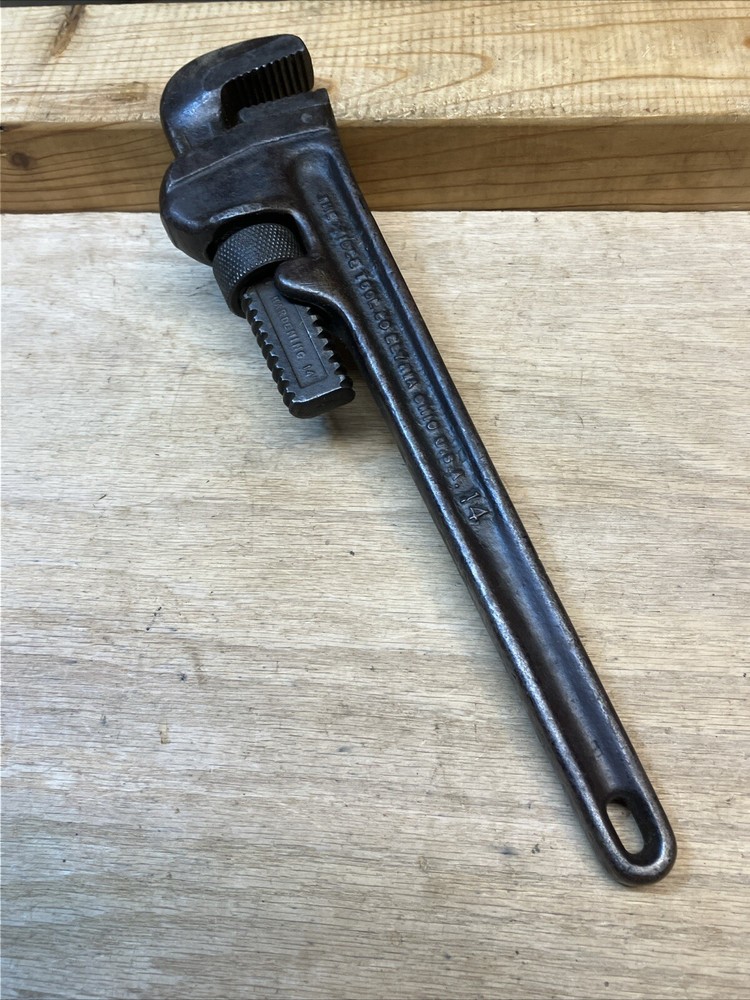 Vintage Rigid 14 Inch Pipe Wrench