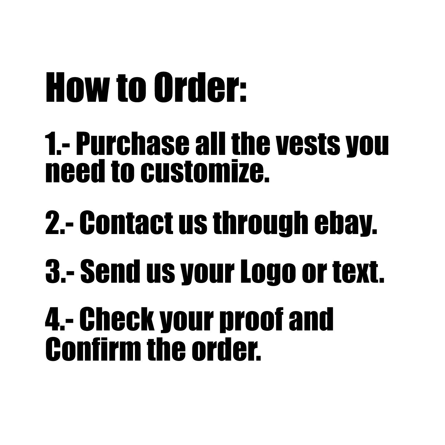 Pack of 4 Custom Hi-Vis Safety Vests – Full-Color Personalized Print