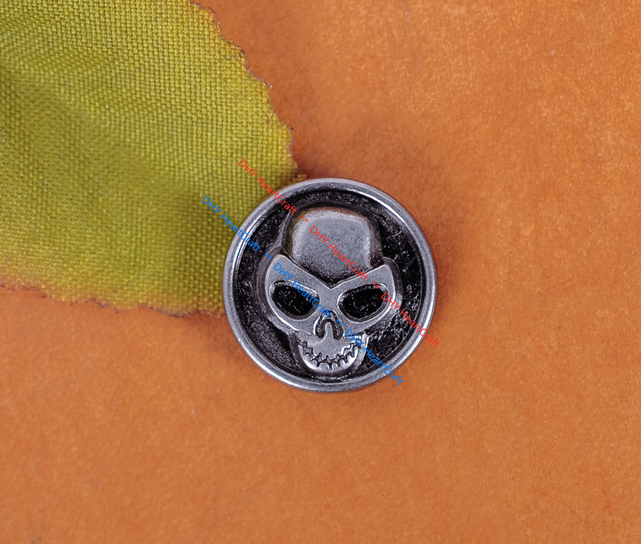 50X Retro Silver Round Skull Spikes Fast Rivet Stud Leathercraft Button Conchos