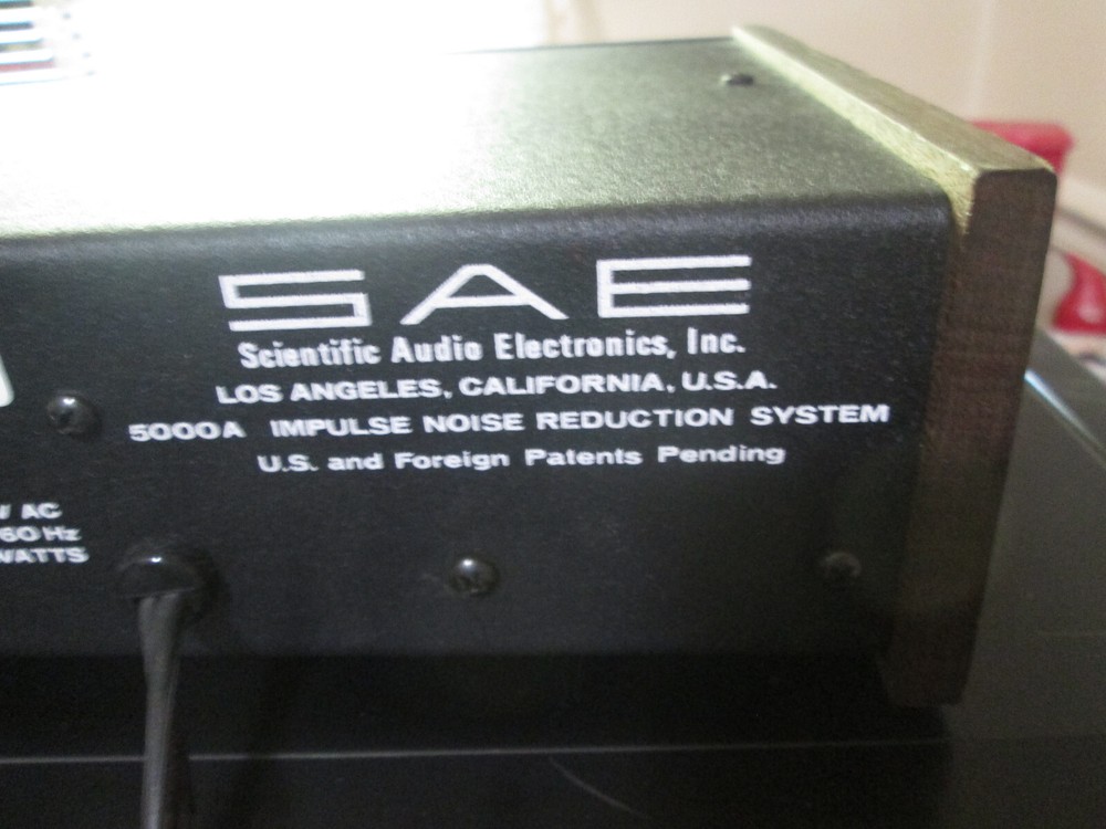 SAE 5000A Impulse Noise Reduction System AS-IS Untested