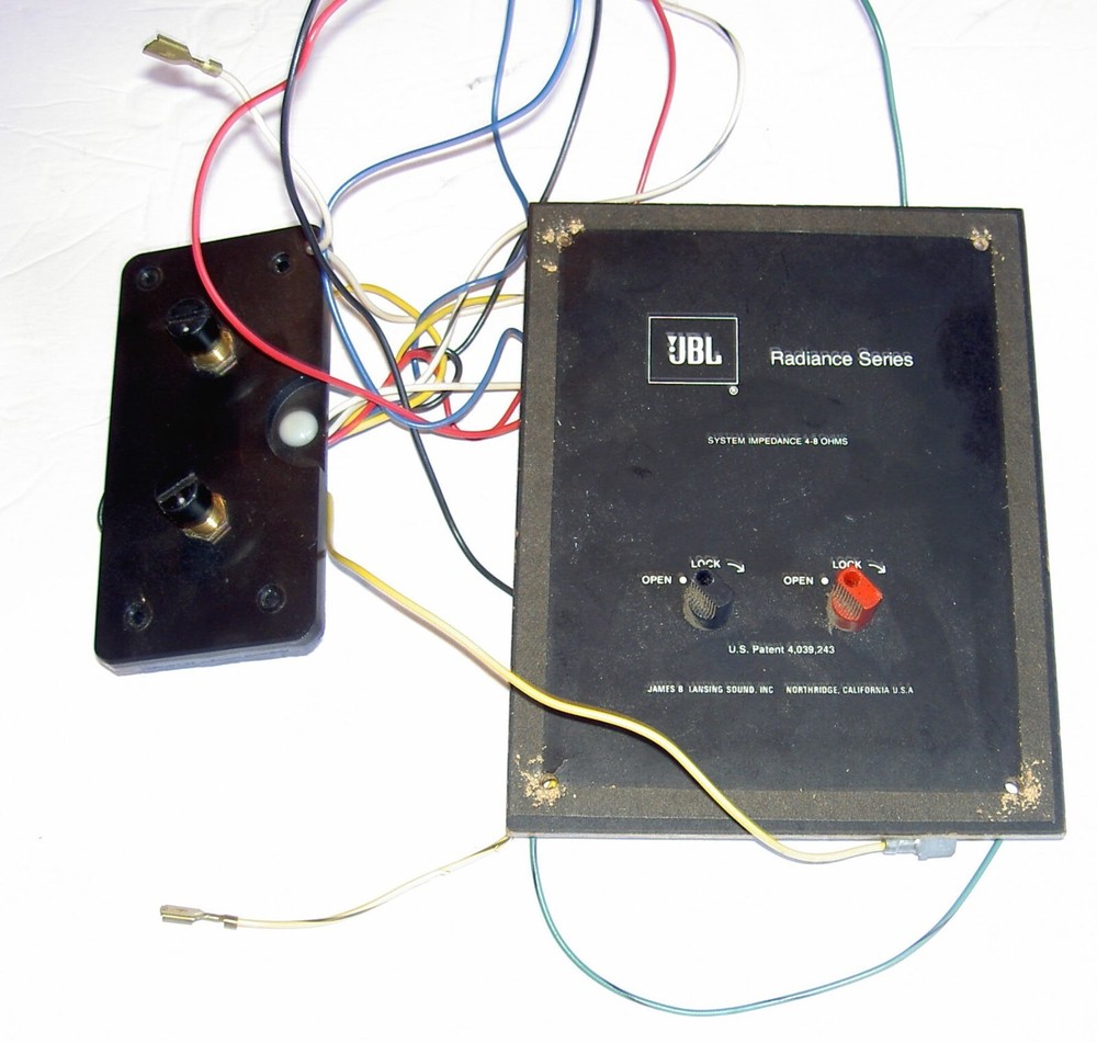 JBL Radiance Series 3-WAY Crossover/input plate with controls knobs