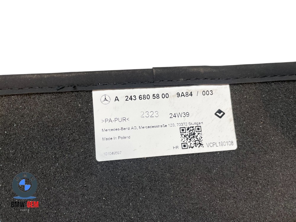 MERCEDES BENZ EQA FRONT REAR FLOOR MAT SET