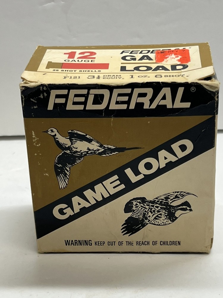 FEDERAL - 12 GAUGE - GAME LOAD - SHOTGUN SHELLS - EMPTY box - #3