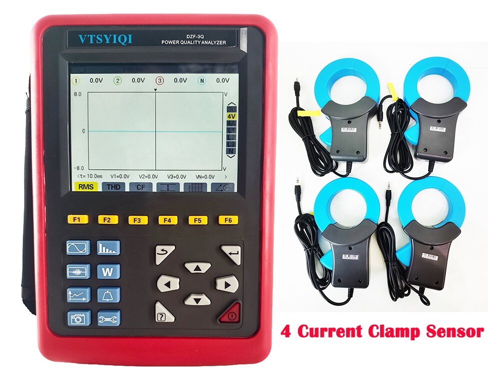 Power Quality Analyzer Meter with Curren 1.0A~1000A Transient Capture Function