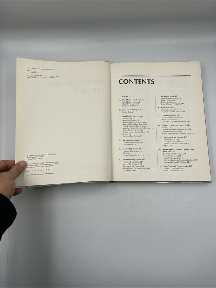 KENNETH BABB DIESEL ENGINE SERVICE BOOK HARDBOUND