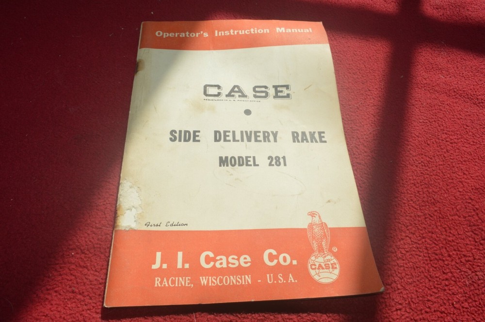 Case Tractor 281 Series Side Delivery Rake Operator's Manual AMIL15