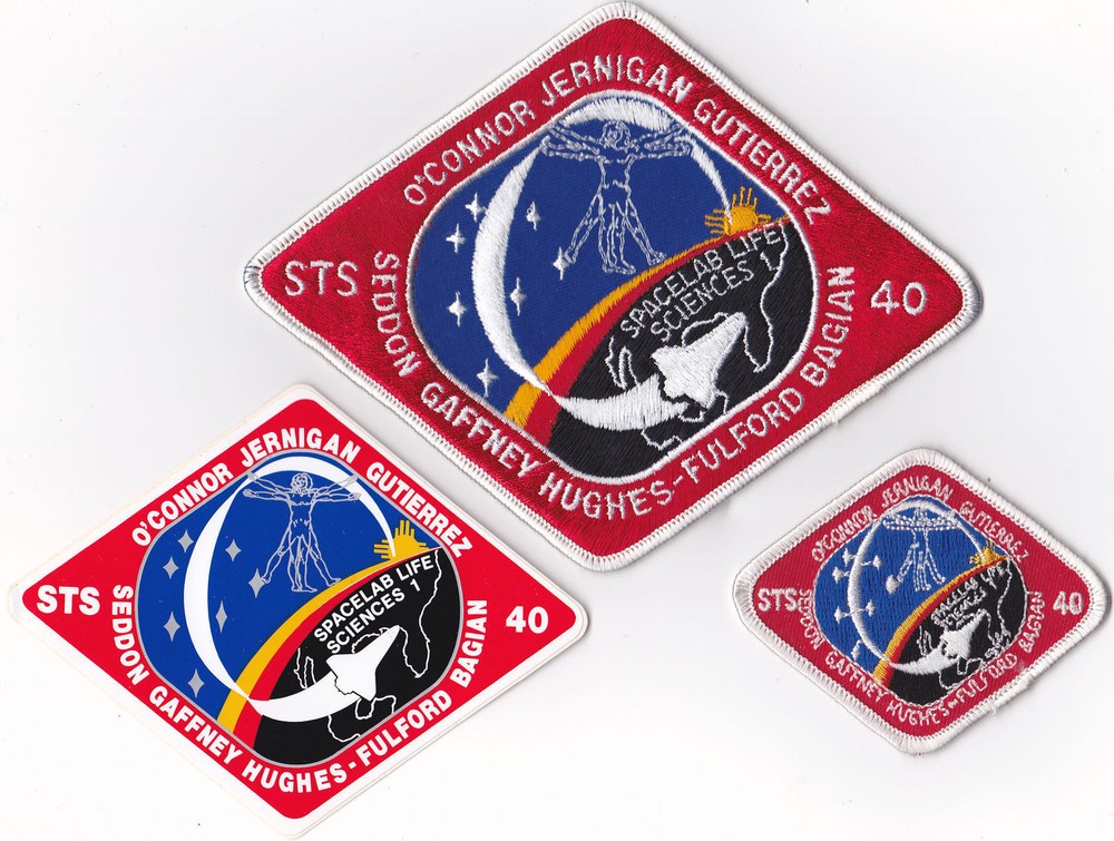 3 - SPACE SHUTTLE PATCHES & STICKER SET UNUSED LOT #35