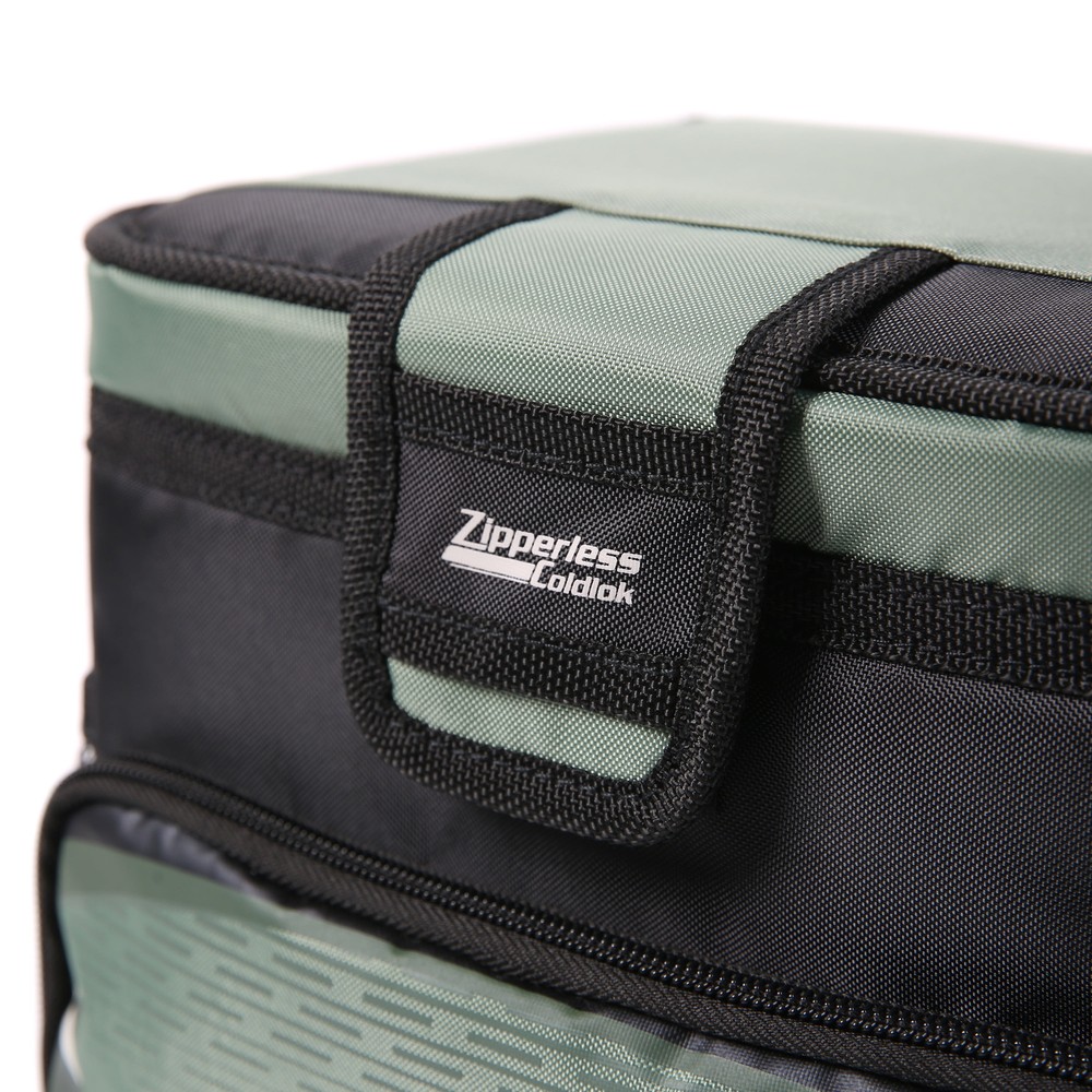 Soft Sided Cooler 9 Cans Zipperless Bag W/ Hard Liner Camping Outing Sporting