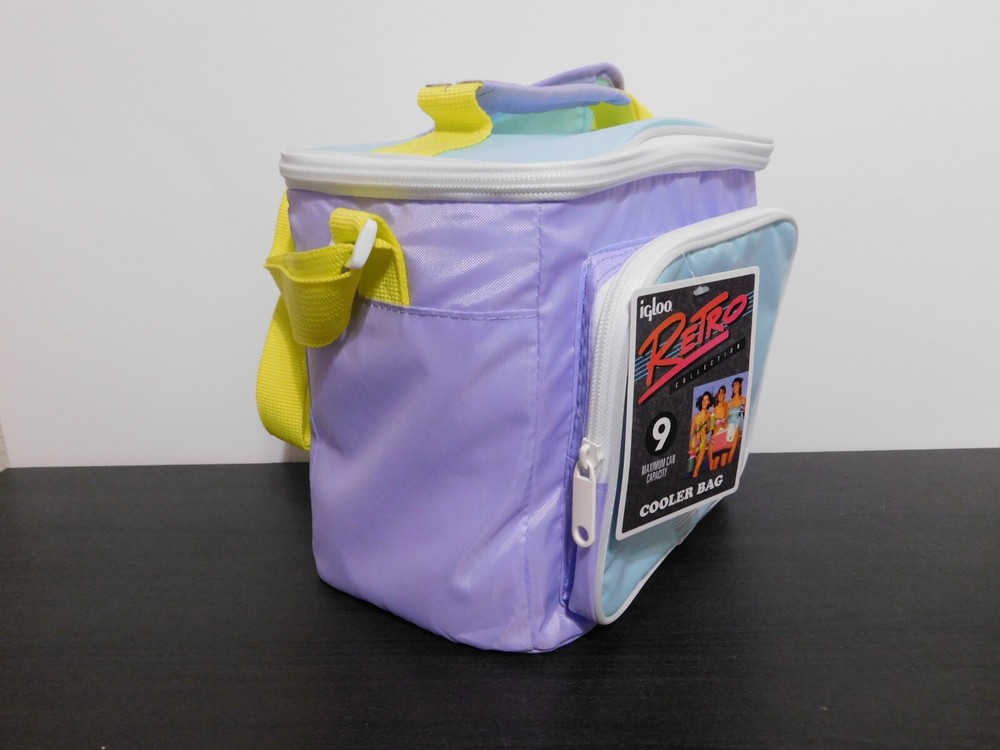 Igloo Lilac Breeze RETRO SQUARE LUNCH BAG