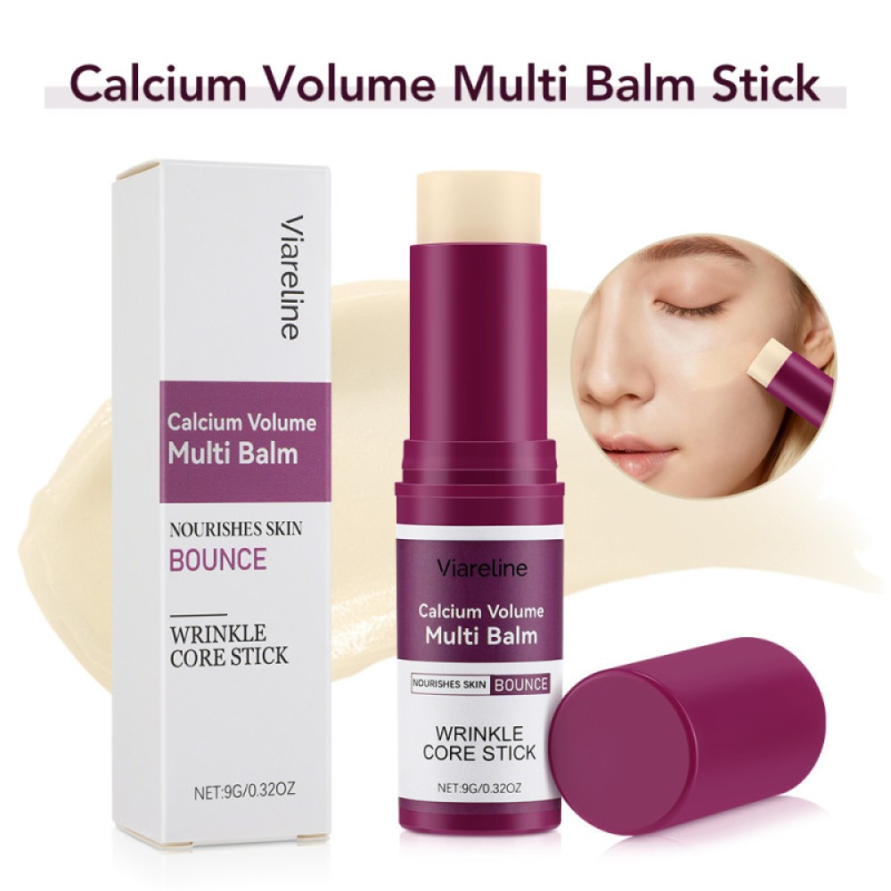 2 Pack Calcium Volume Multi Balm, Wrinkle Core Stick, Hydrating Firm, Anti-aging