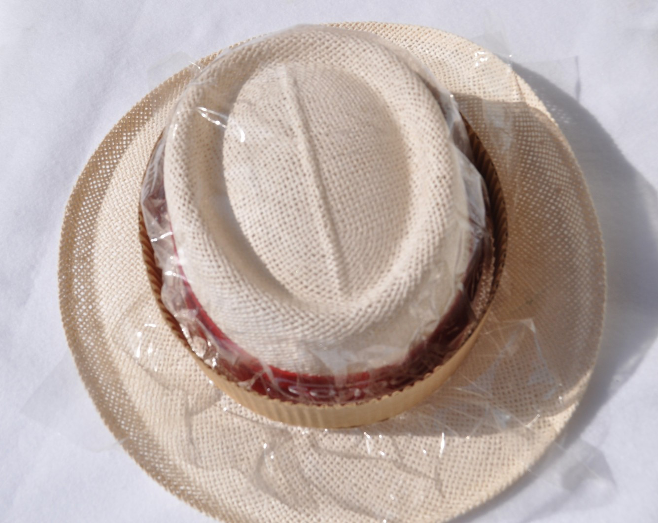 Vintage New, Unused Conoco Straw Hat W/ Headband Gas Service Classic Memorabilia