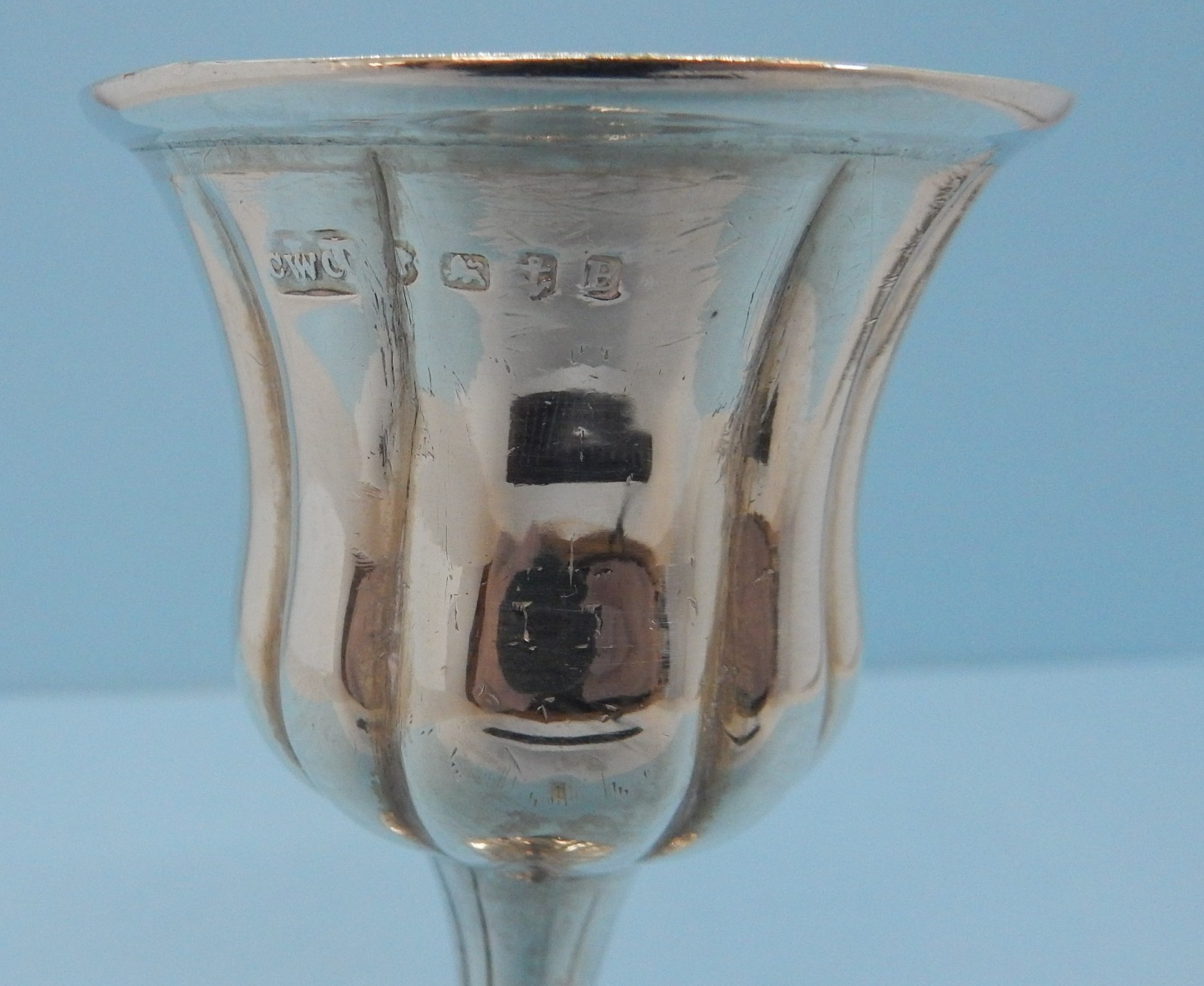 VICTORIAN Solid SILVER Gilt Travelling Communion CHALICE Cronin & Wheeler 1850