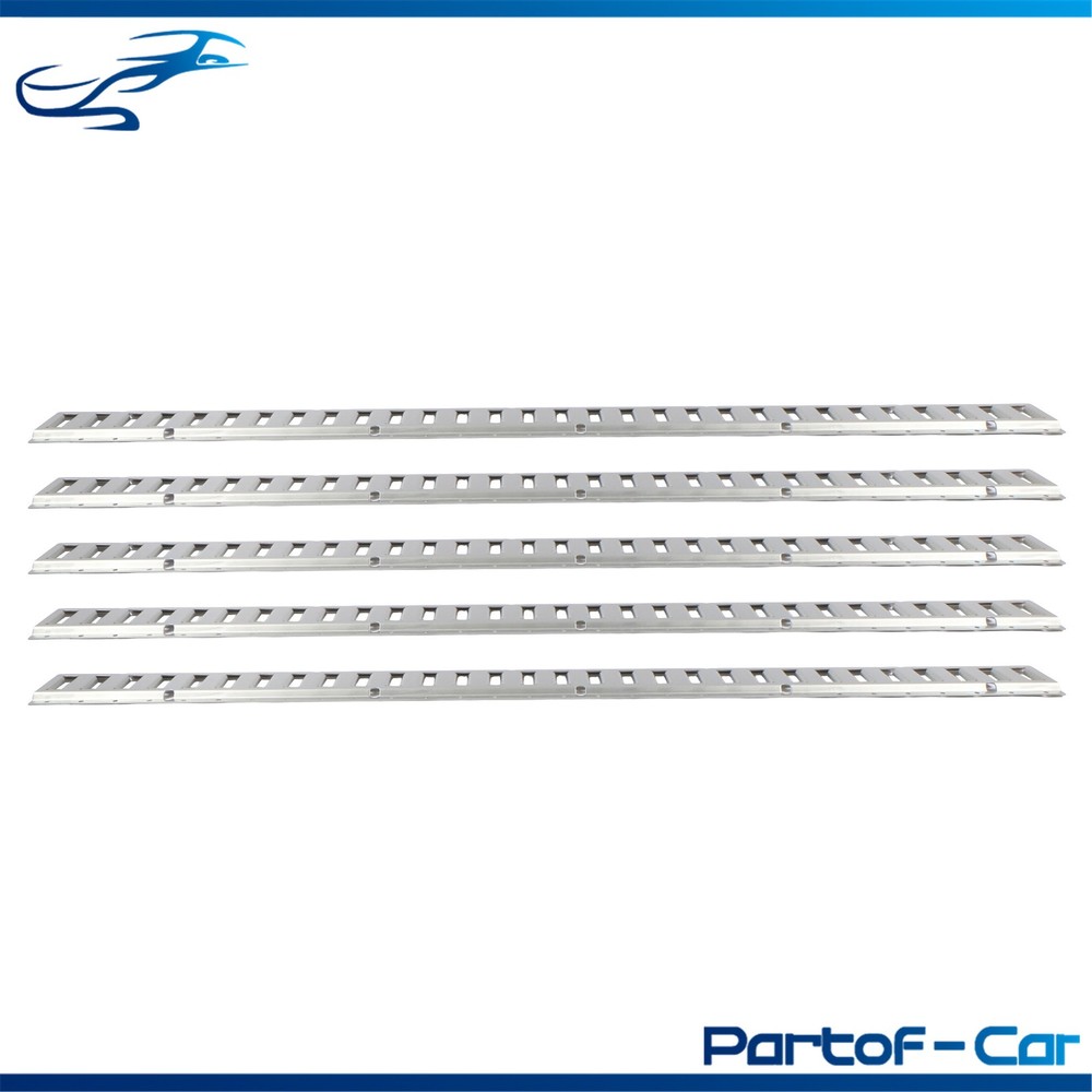 Silver 5 Pack 60" E Track Rail Sections Fit For Mounting In RV Trailers Tie Down
