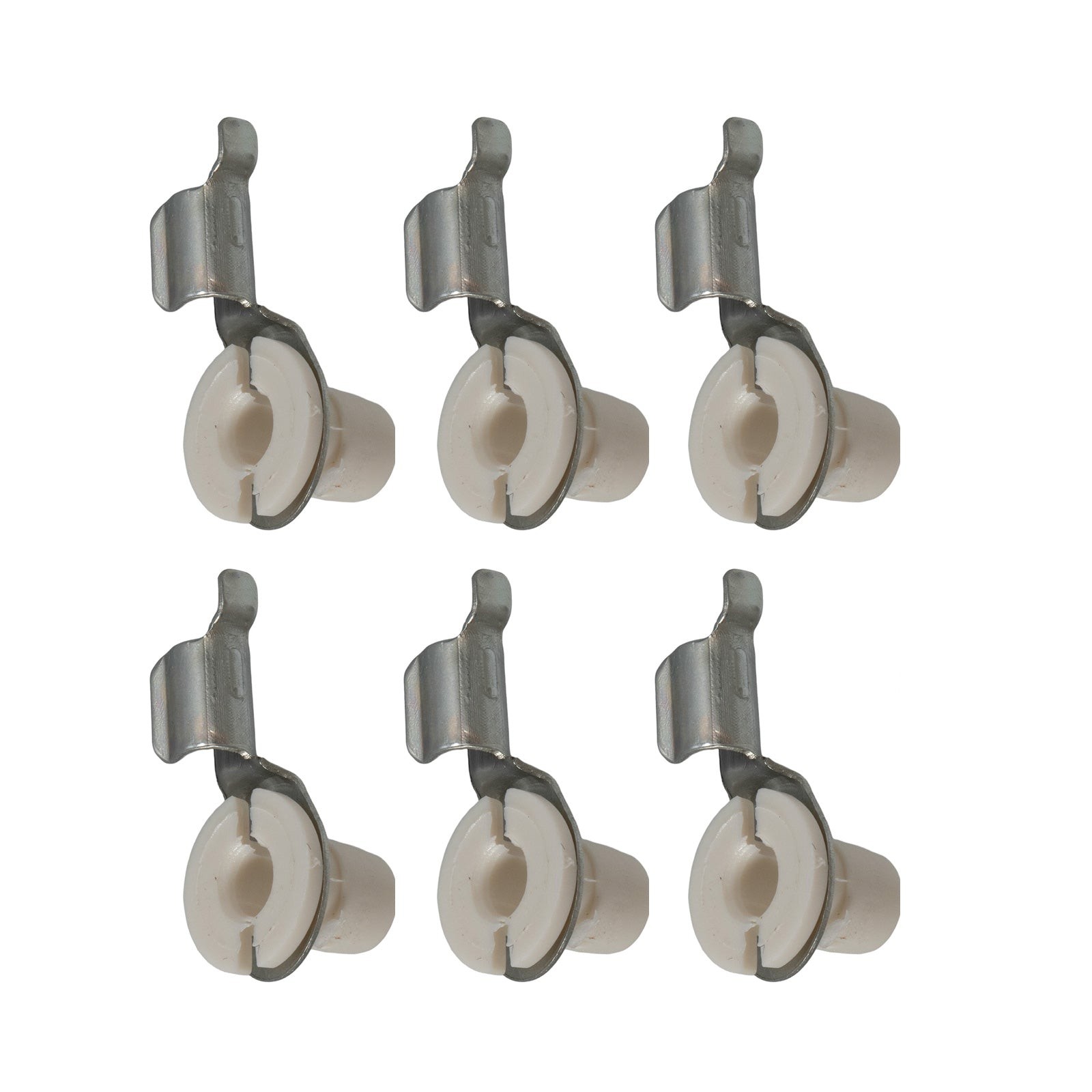 1967-1973 Ford Mustang Door Lock Latch Rod Retainer Clips - Set of 6
