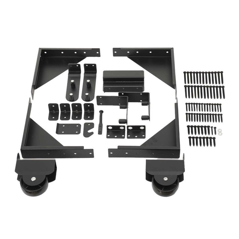 Deck Hardware Kit Sliding Gate Rust Resistant Powder Coated Steel Smooth Gate