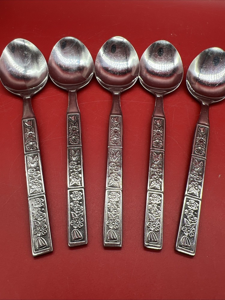 VTG Northland Korea Spring Fever Stainless Flatware Teaspoon Flatware 6 1/4”