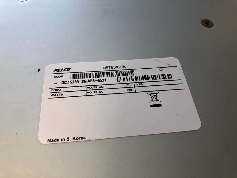 PELCO NET5500 -- 5516 16-Channel Video Encoder