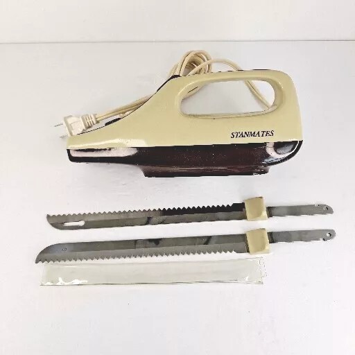 Vintage Stanmates 8053 Electric Carving Knife Model EK-100 With Box HK* TURNS ON