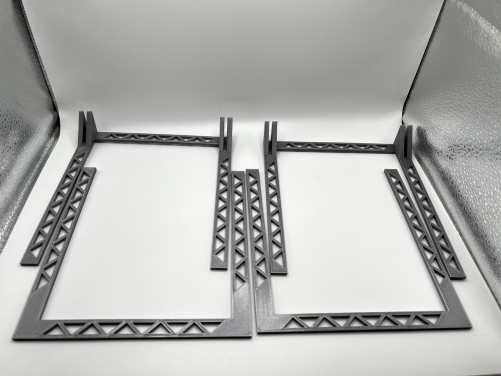 O Scale Four Sided Wide Trestle Platform for Elevated Train or Subway