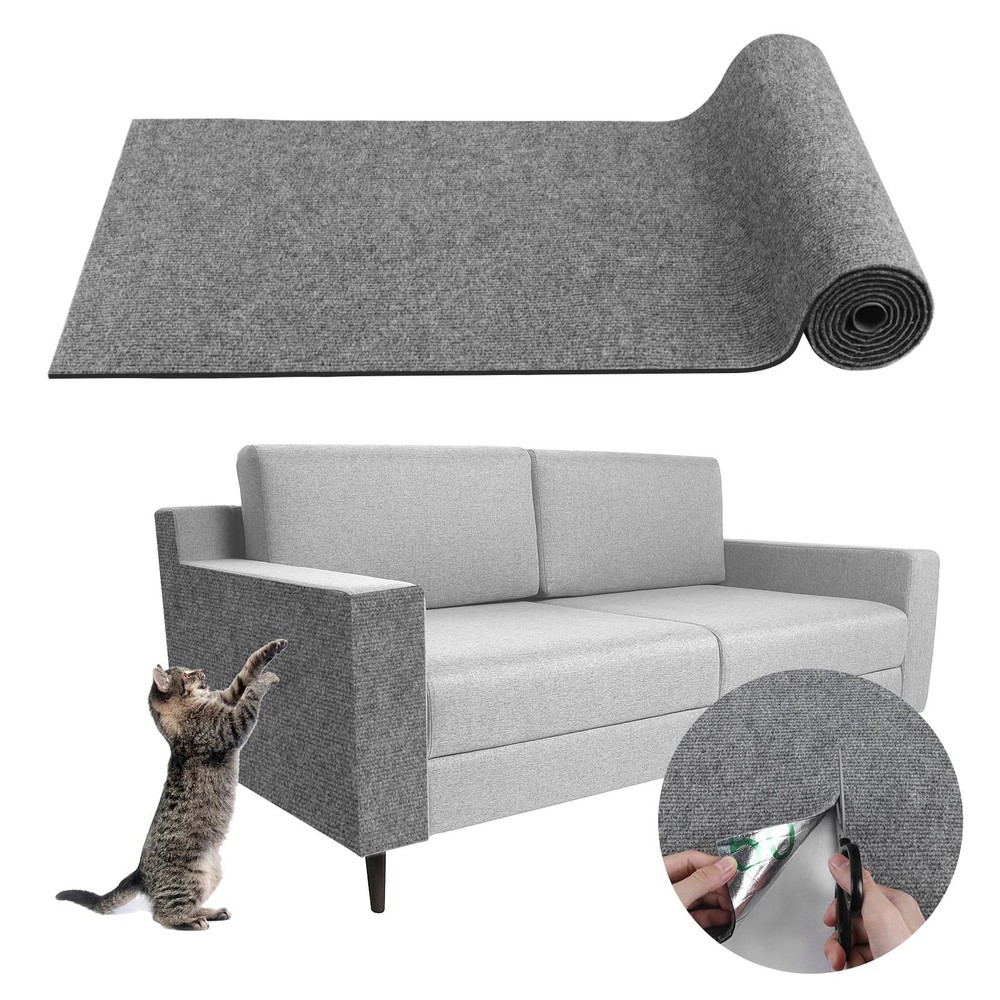 DIY Climbing Cat Scratcher Trimmable Self-Adhesive Scratch Mat Sofa Protector US