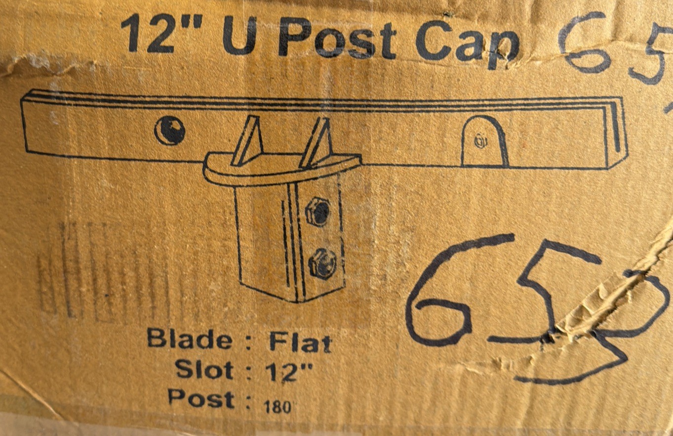 12" Road Street Name Sign Top Mounting Bracket U Channel Post Flat Holder