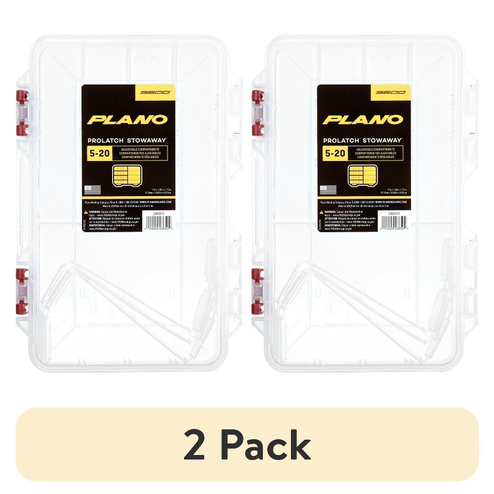 Medium Pro-Latch Organizer, 2-Pack, Stackable Storage Box with Secure Locking