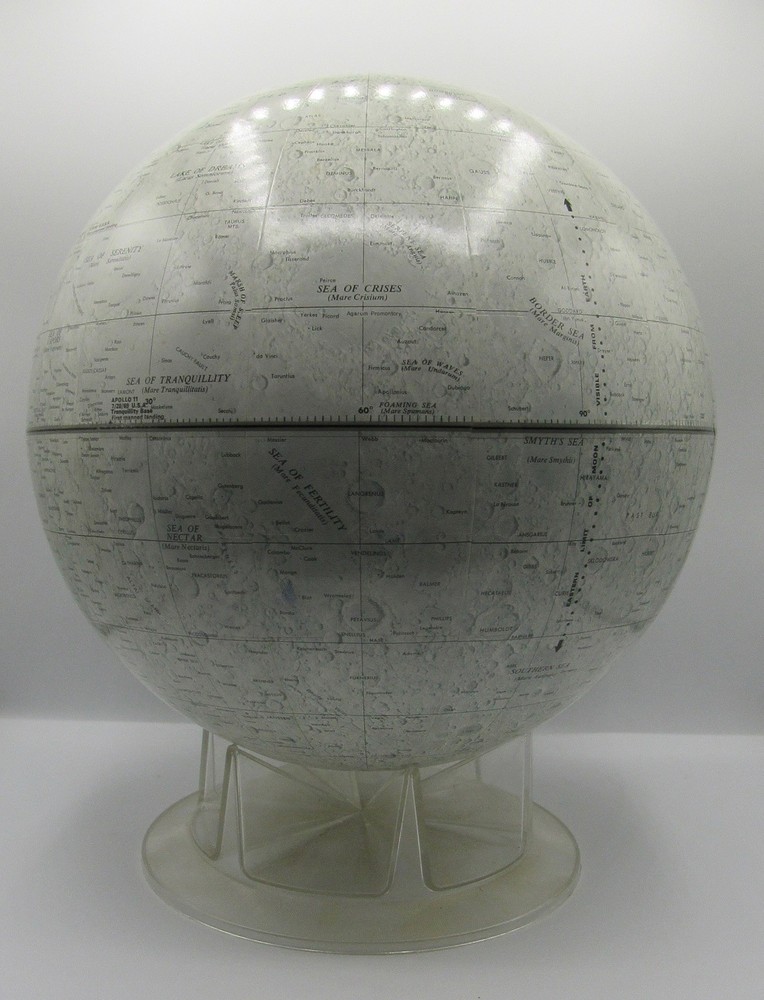 Vintage Replogle Lunar Globe 12” diameter sphere map moon