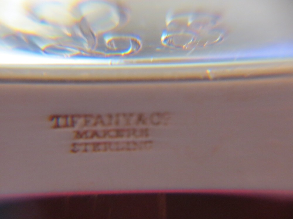 TIFFANY & CO MAKERS STERLING SILVER CALENDAR MONOGRAMS