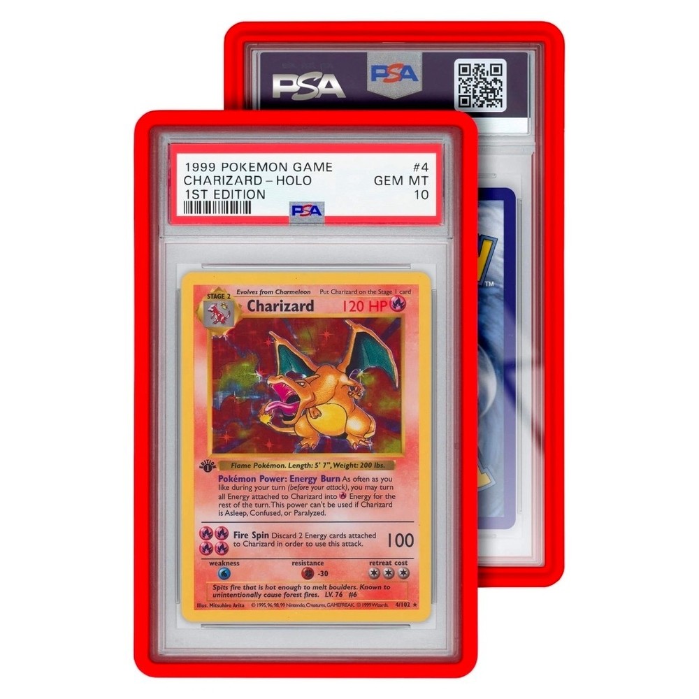 GradedGuard PSA Graded Card Jewel Case Guard Protector Multiple Colors Stackable