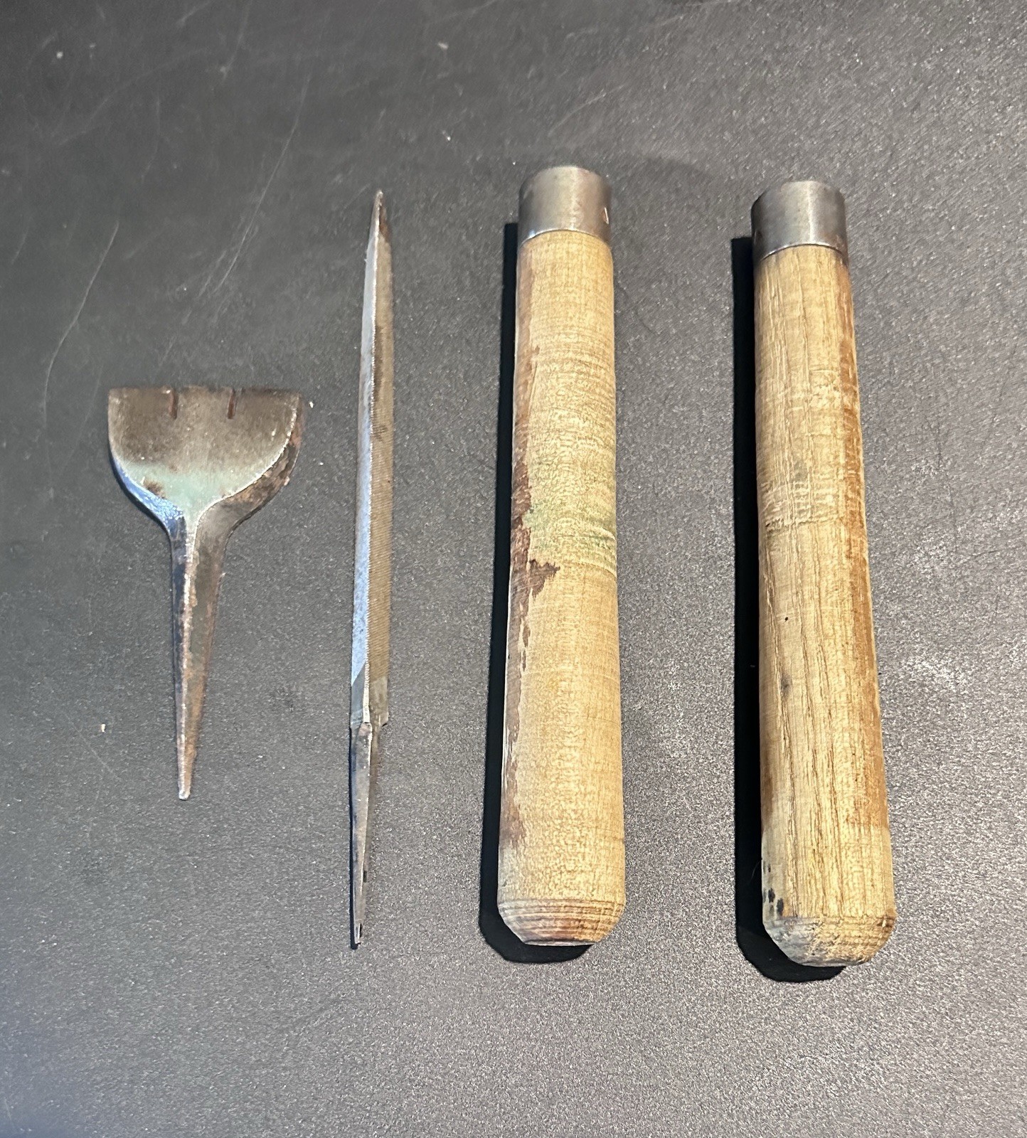 WW2 British Army Sapper’s Portable Chain Saw in Leather Case with Handles & File