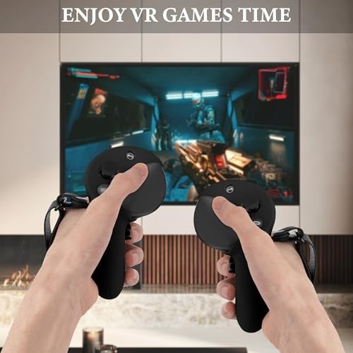 VR Silicone Controller Cover for Meta Quest Pro - Anti-Throw Handle Sleeve, Adju