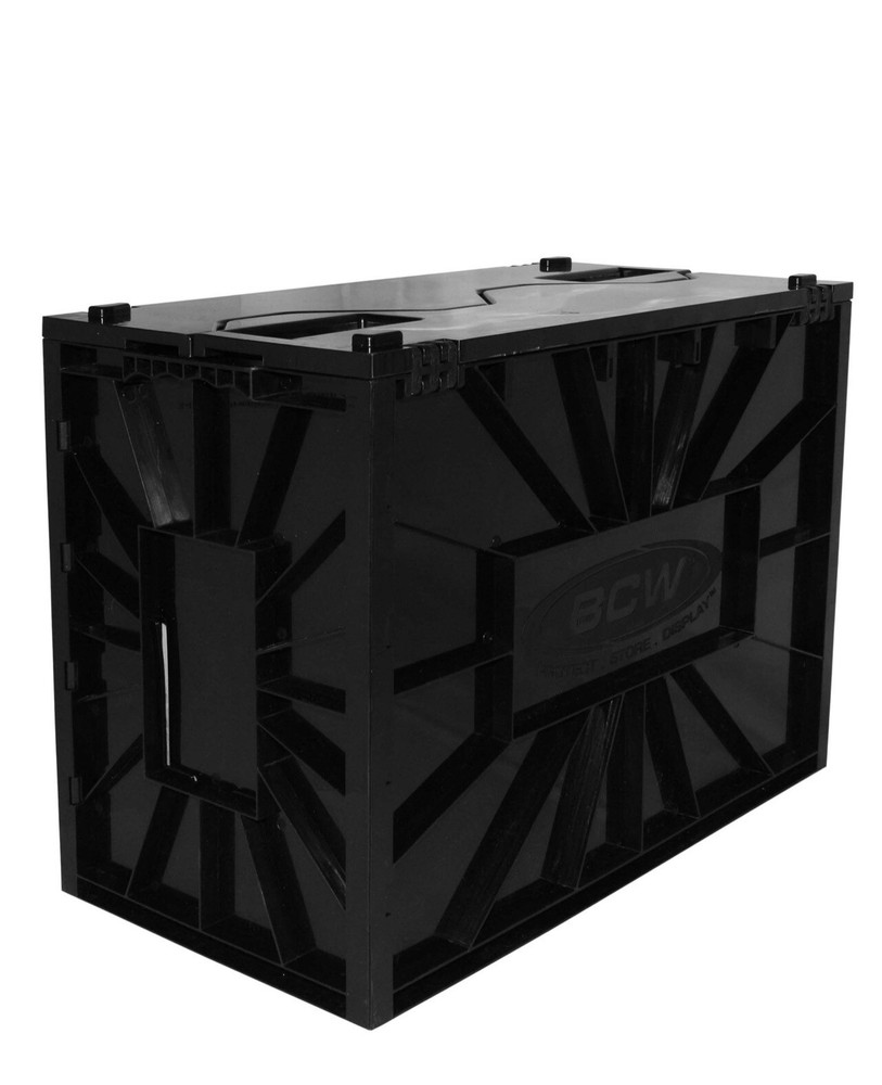 BCW Raw Comic Book Storage Plastic Bin Box Stackable Boxes With Lid & 4 Dividers