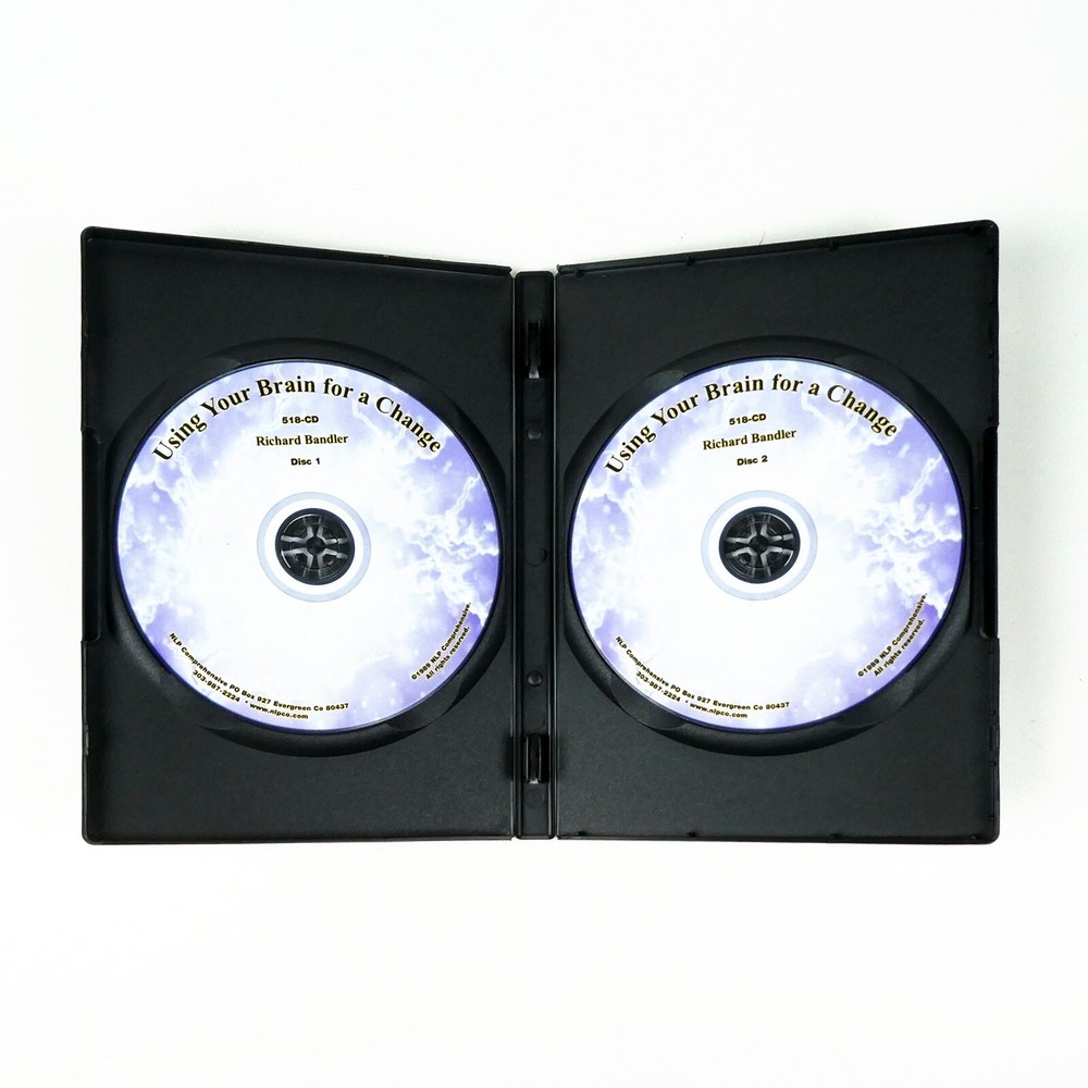 USING YOUR BRAIN FOR A CHANGE 2 CDs Richard Bandler NLP Mind Control hypnosis