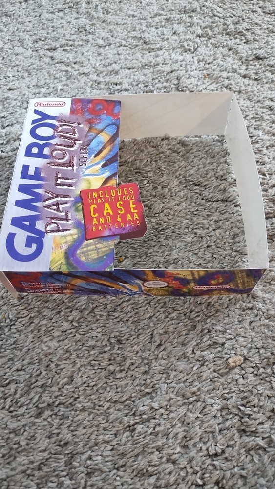 Reprinted Gameboy Play It Loud Insert For Case