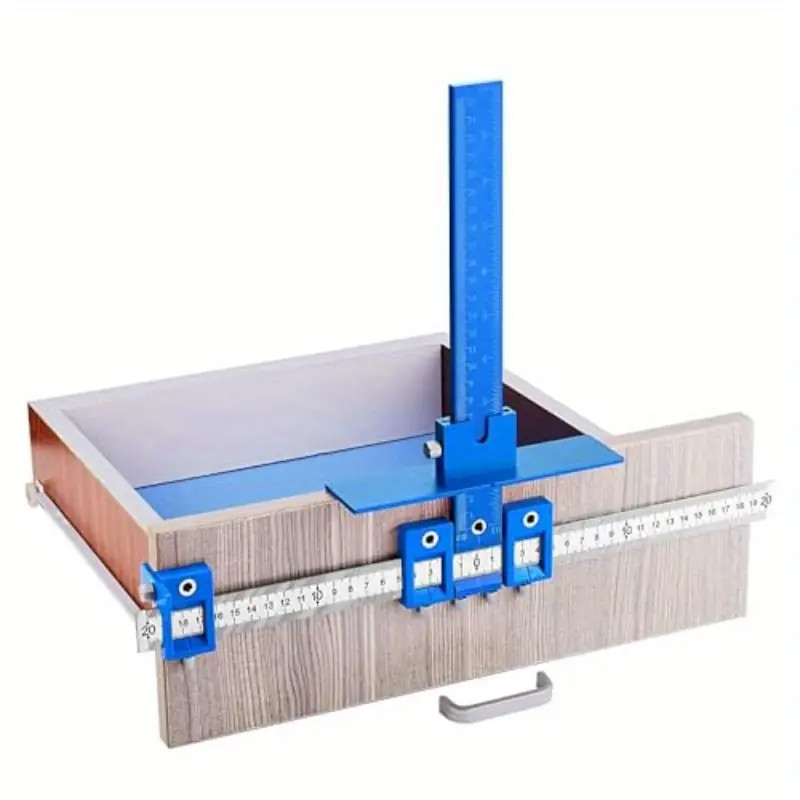 A Cabinet Hardware Jig Adjustable Punch Locator Handle Template Tool Drill Guide