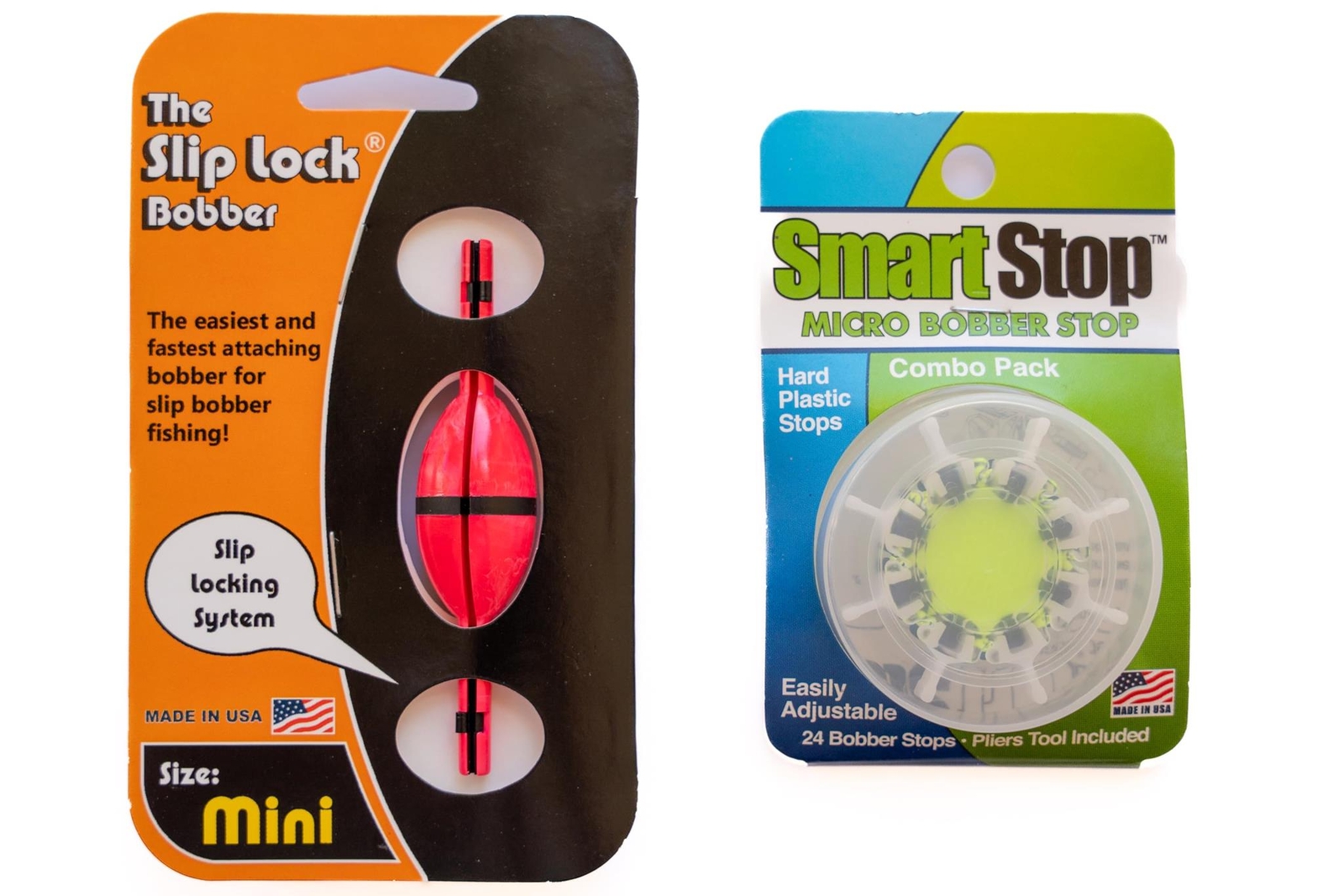 Pink Smart Slip Lock Bobber and Smart Stop Micro Bobber Stop Combo (S,M,L, Mini)