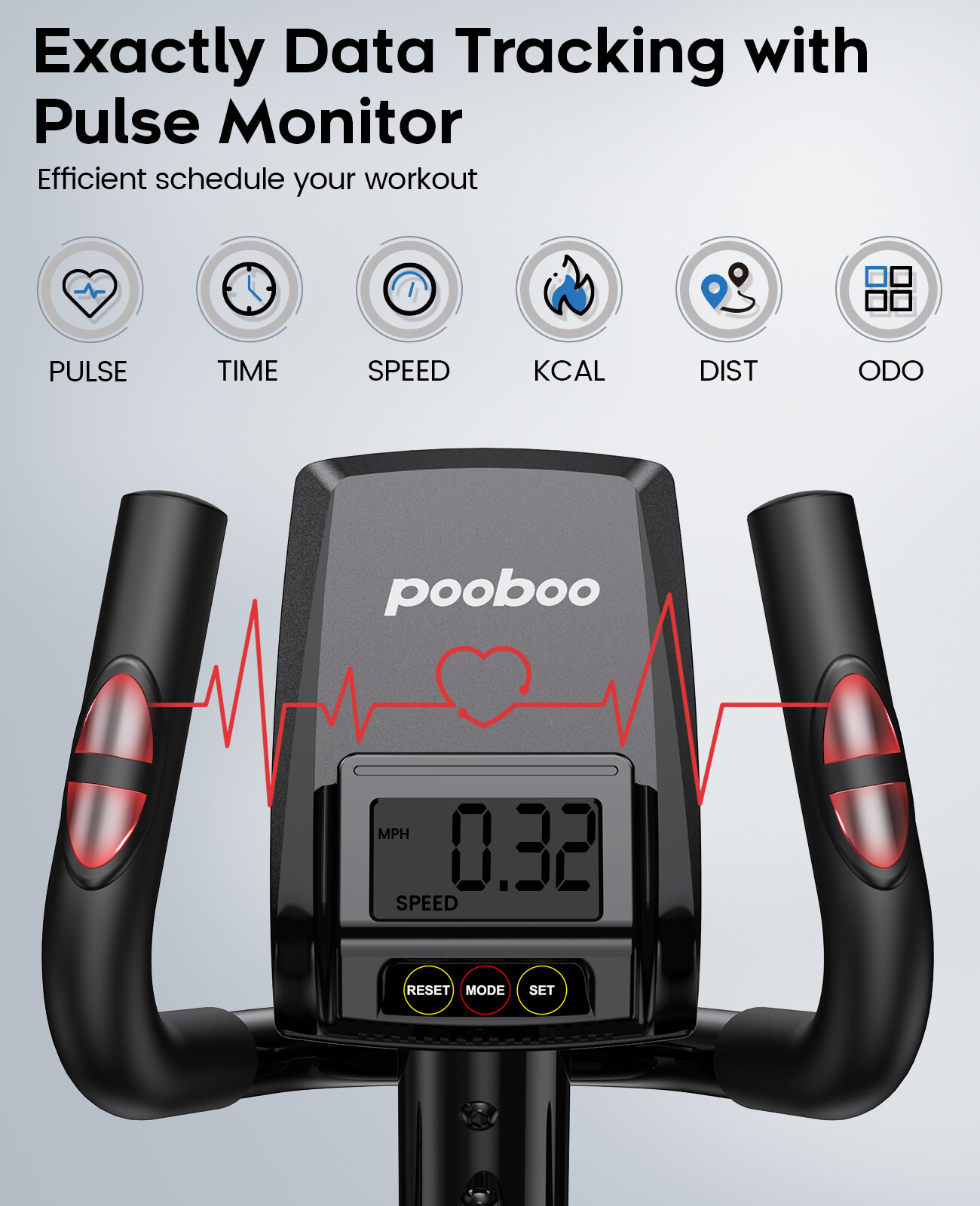 Indoor Elliptical Machine Cross Trainer Exercise Machine Fitness Workout Cardio