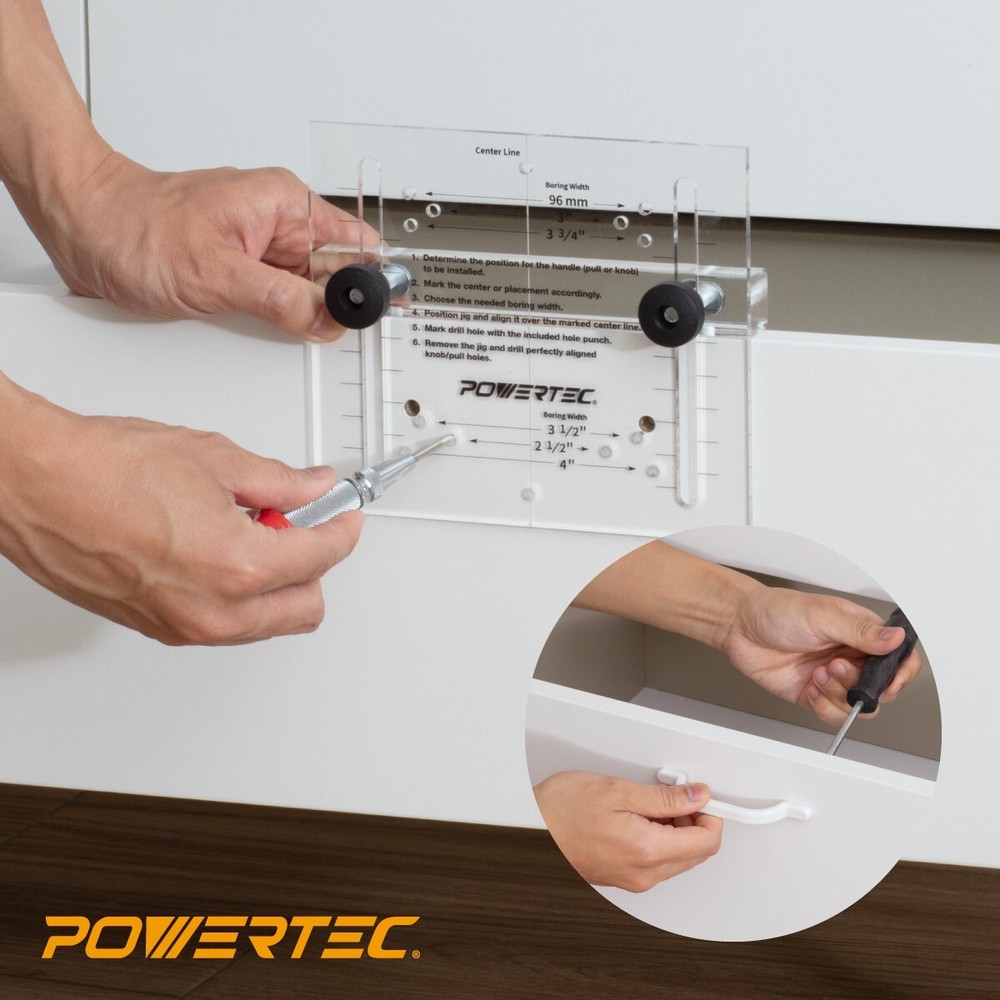 71412 Drawer Pull Jig Template and Center Punch Kit