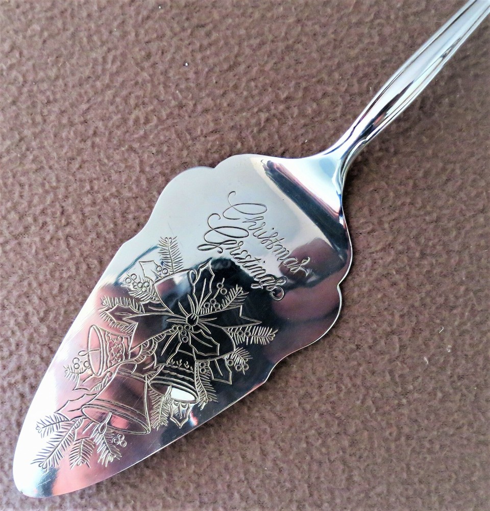Christmas Greetings (Coventry Pattern) Pie Server by (IS): SHIPS FREE & INSURED