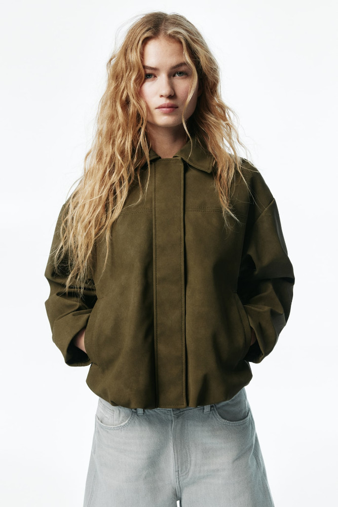 NWT H&M Bomber Jacket with Collar
