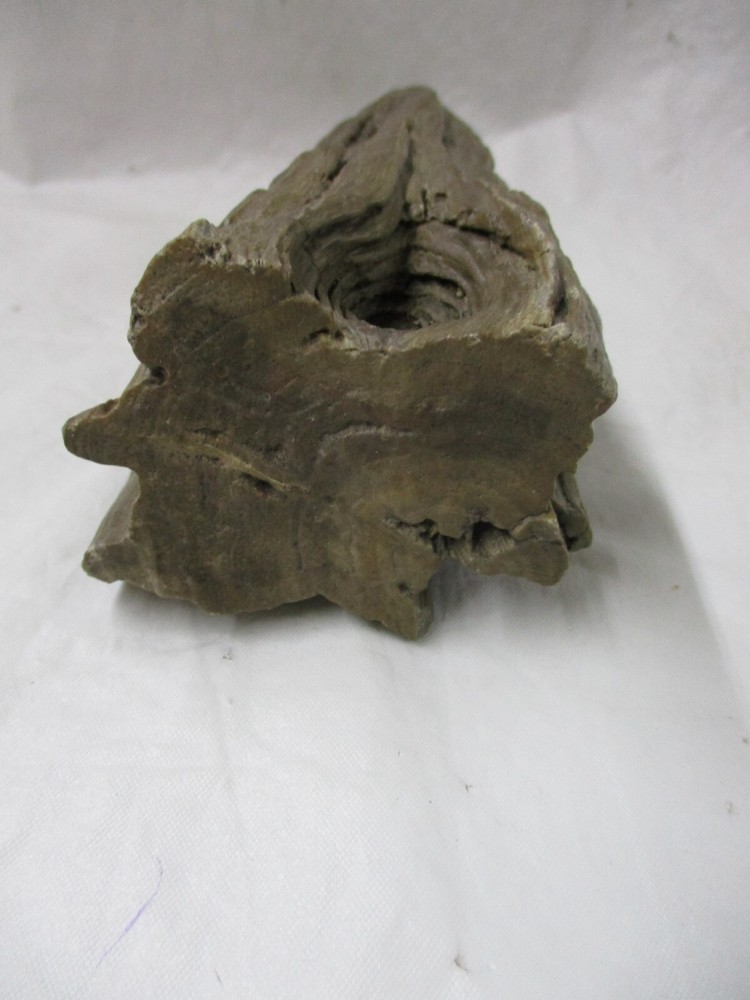 Solid Concrete Realistic Brown Log Shaped Figurine