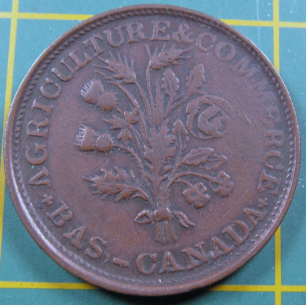 Lower Canada Un Sou Token LC-33A1