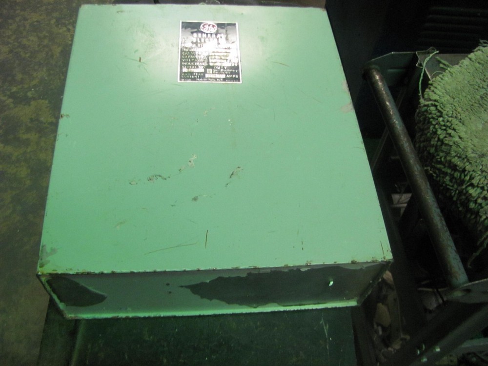 VINTAGE GENERAL ELECTRONIC OIL FILLED CAPACITOR 7.5 UF 20KV 20000 VOLT