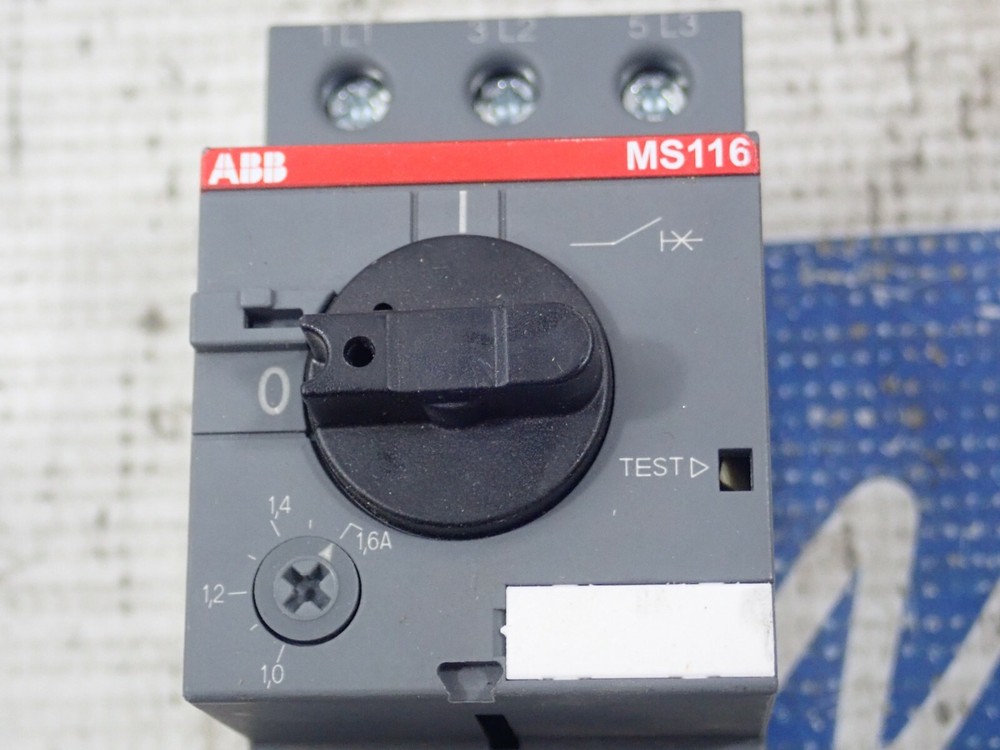 ABB MS116 1.0-1.6A Manual Motor Starter