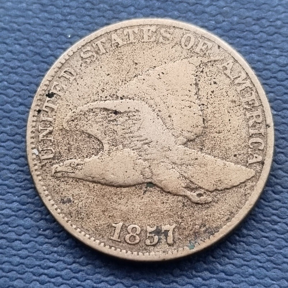 1857 Flying Eagle Cent 1c Better Grade Cleaned #50160